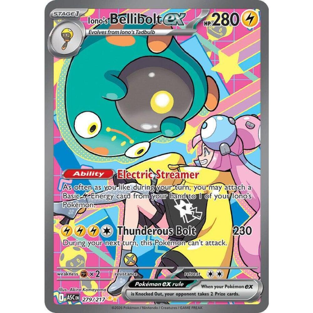 Iono's Bellibolt ex SIR - 279/217 Ascended Heroes