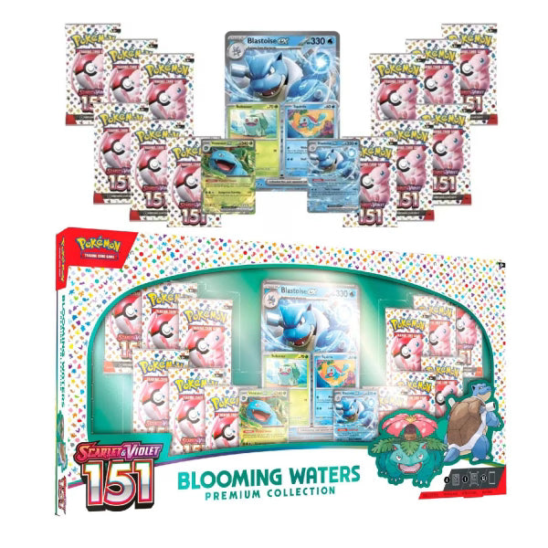 Pokemon TCG 151  Blooming Waters Premium Collection Ingles