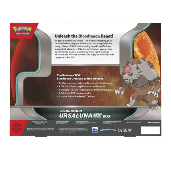 Pokemon TCG Bloodmoon Ursaluna ex Box Ingles